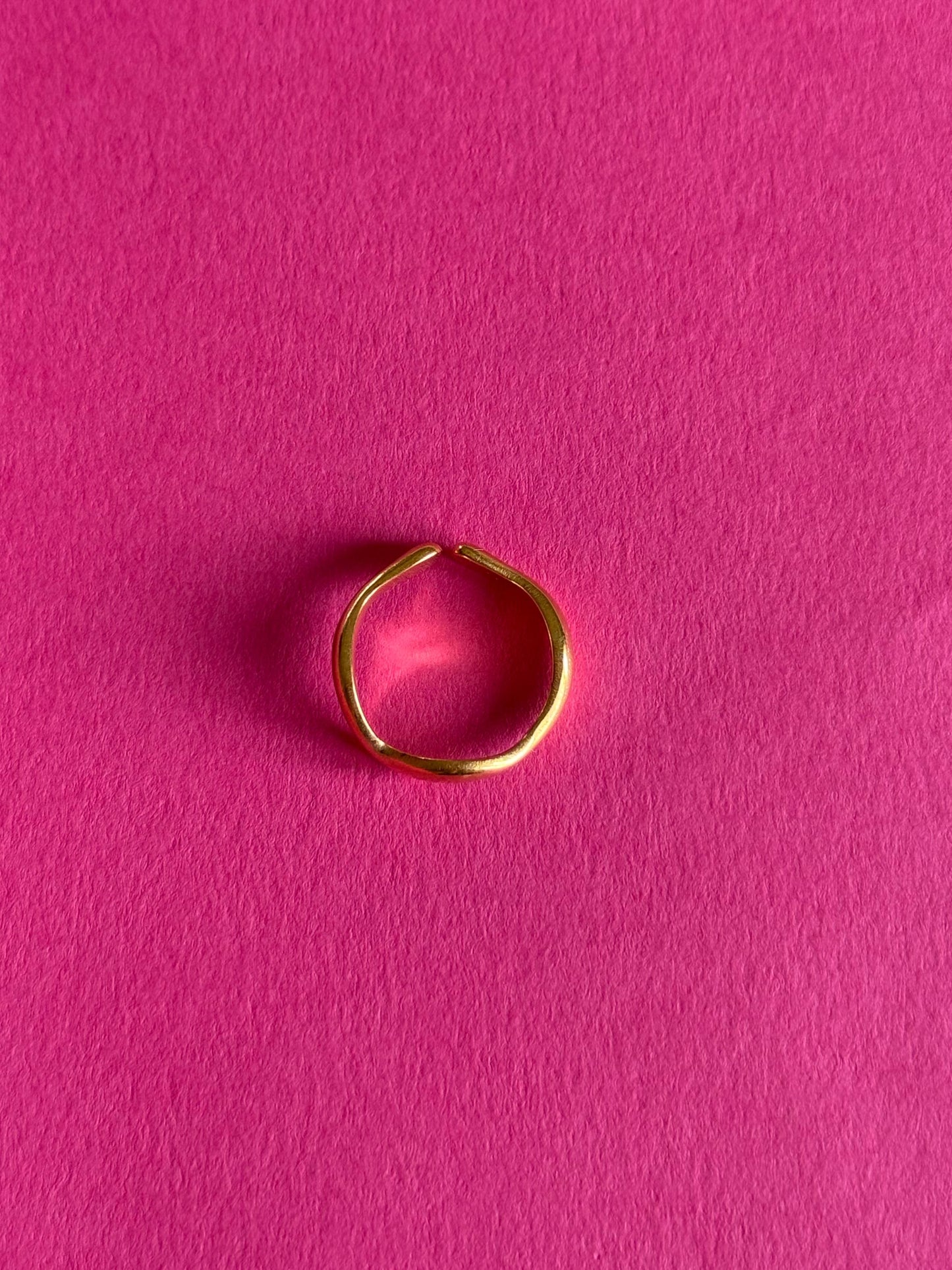 classic gold adjustable ring