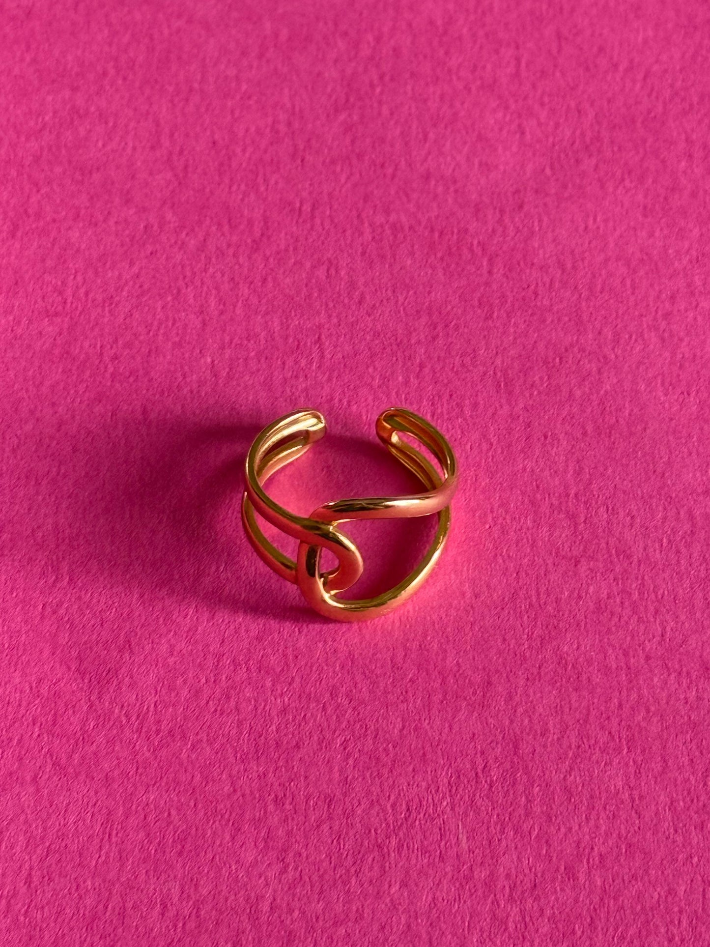 nina gold adjustable ring