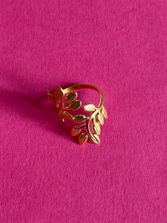 samanta gold adjustable ring