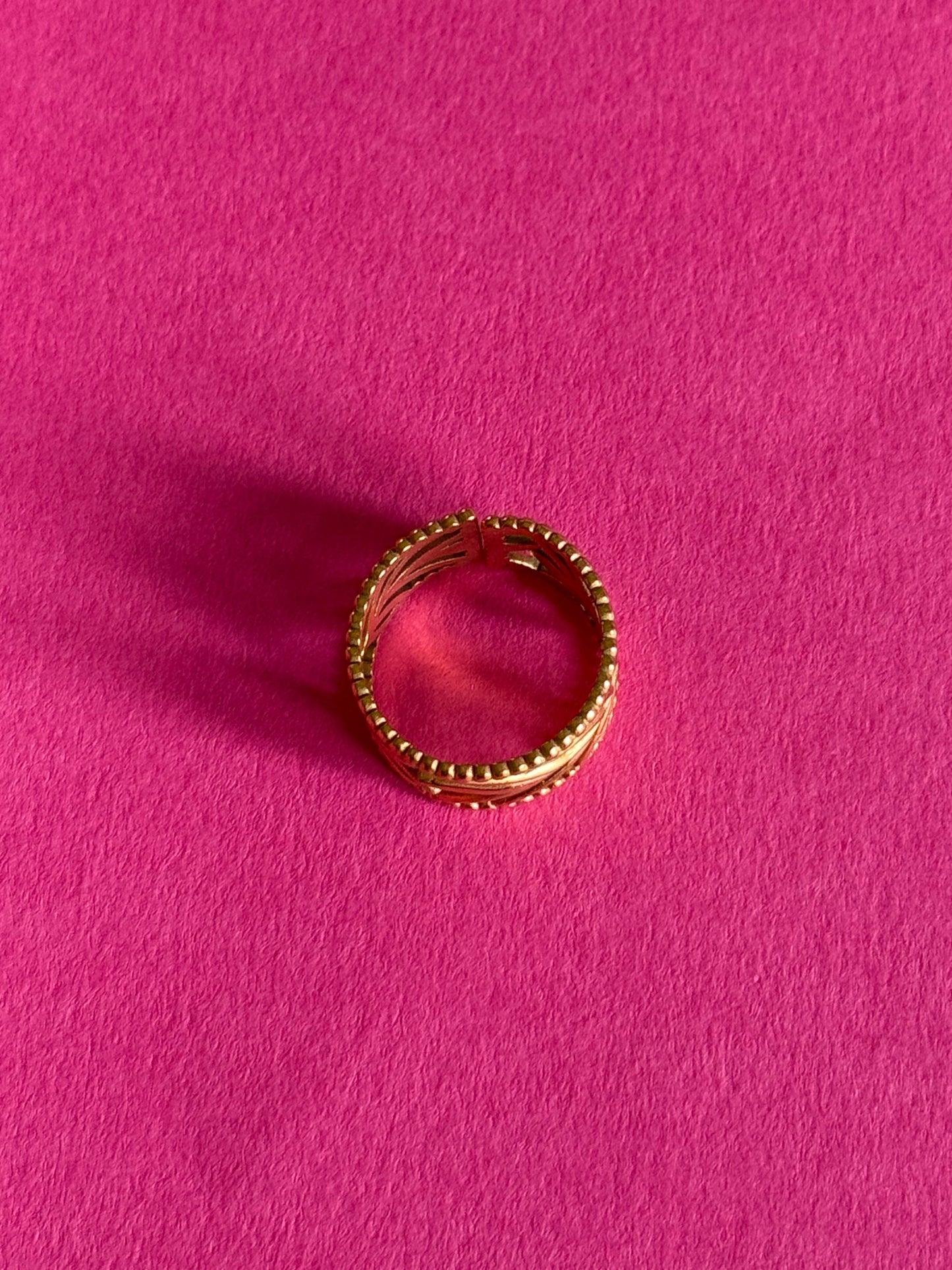 isa gold adjustable ring