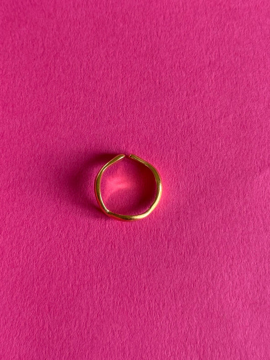 classic gold adjustable ring