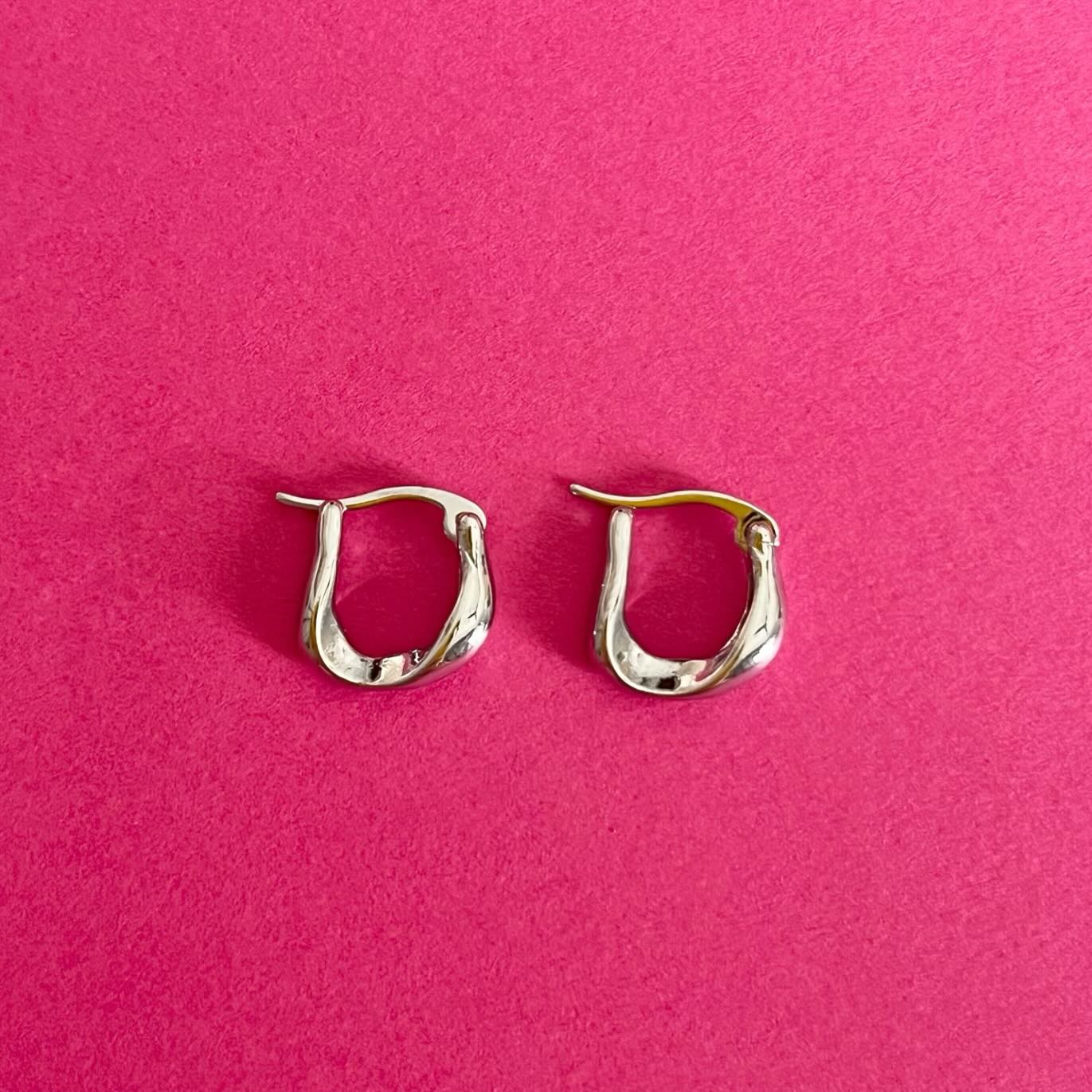 silver hoops